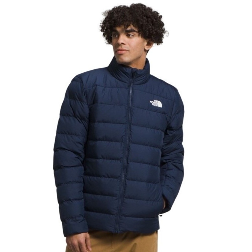 The North Face Mens 2X Aconcagua 3 Jacket Summit Navy Down Filled Puffer NWT